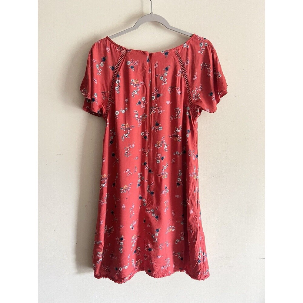 ModCloth Floral Wildflower Shift Dress with Fringe Bottom Women's Large - Picture 3 of 3